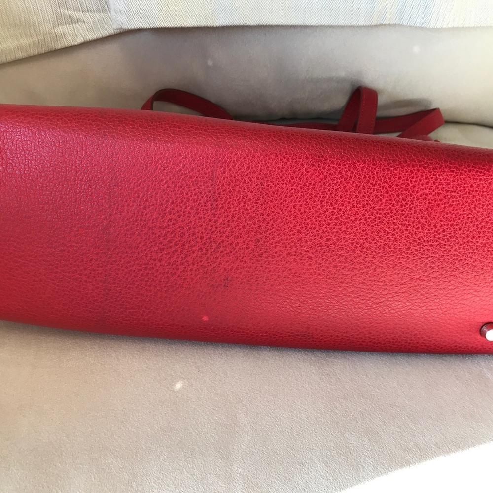 Hermes Authentic Open Tote Red Leather - Picture 6 of 8